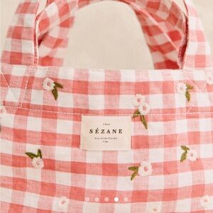 ISO Sezane Pink gingham
